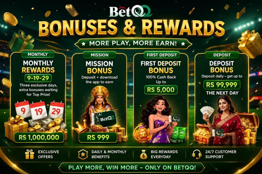 BETQQ game bonuses and Rewards
